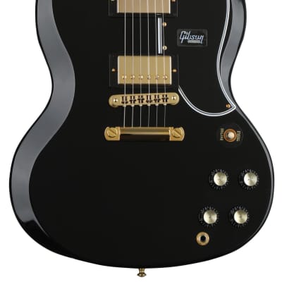 Gibson Custom SG Custom - Ebony with Ebony Fingerboard image 1