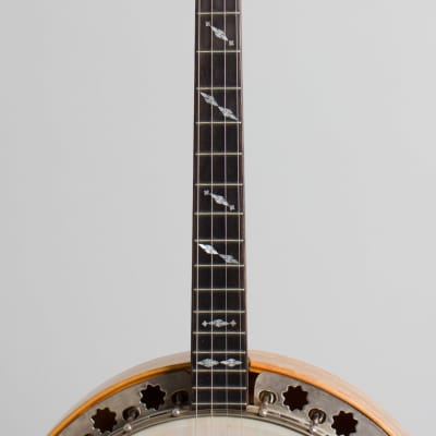 Bruno Royal Artist Style A Tenor Banjo, made by Wm. Lange (1926), original black hard shell case. image 8