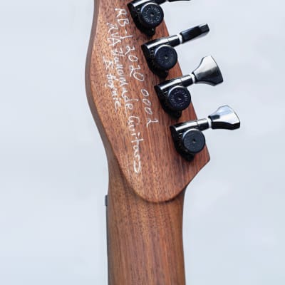 RVA Handmade Guitars Belle 2020 Transparent black burst over purpleheart image 5