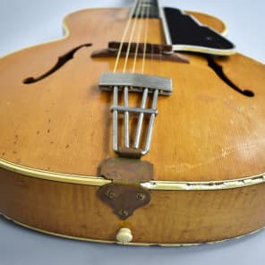 Vega  C-56 Original Vintage Blond Archtop Hollowbody Acoustic Guitar 1940s Blond image 13