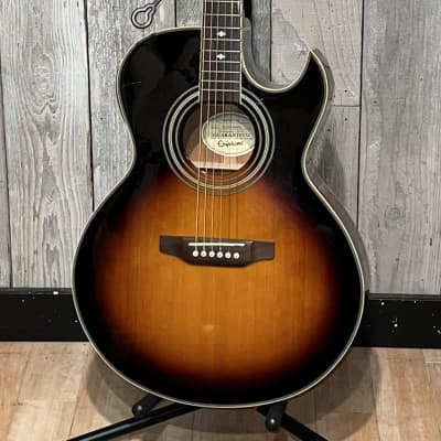 Epiphone PR-5E Acoustic/Electric Guitar with Florentine | Reverb