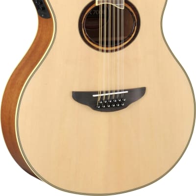 Yamaha APX700II 12-String Acoustic/Electric Thinline Guitar Natural image 2