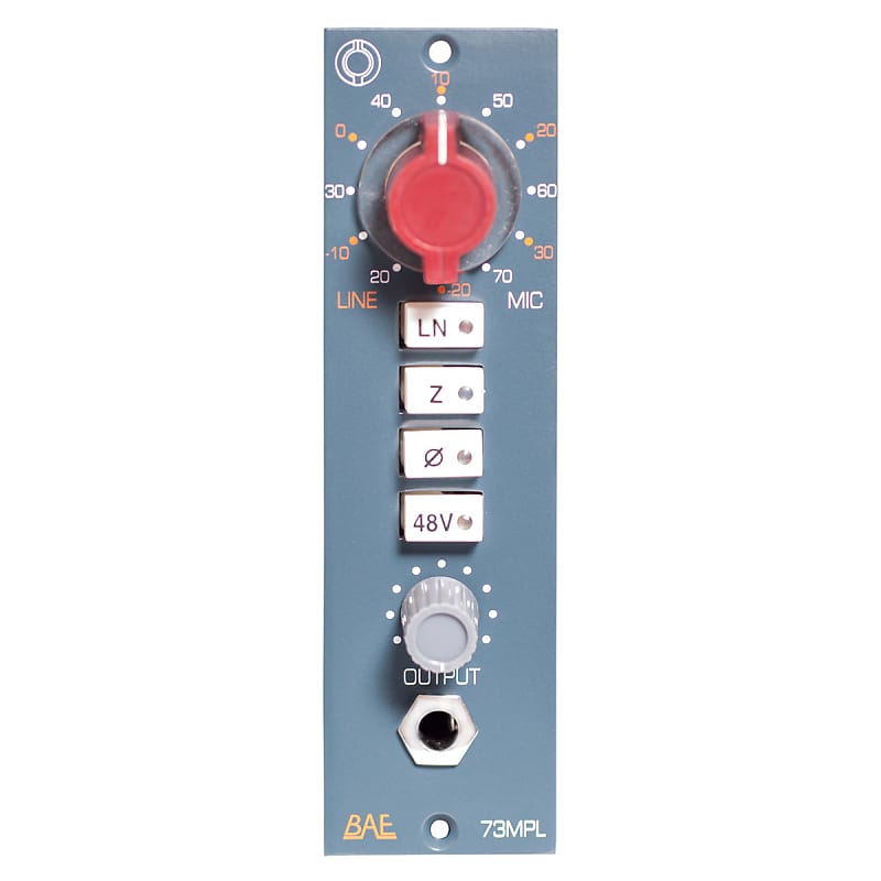BAE 1073MPL 500 Series Single-Channel Microphone Preamplifier Module image 1