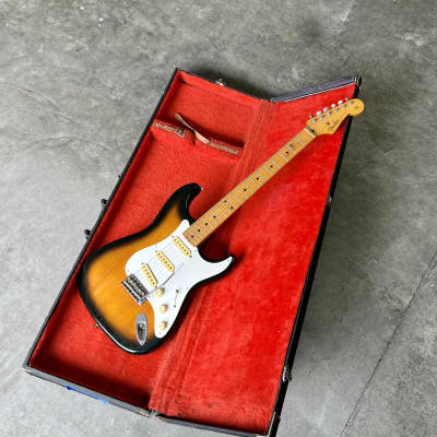 Fender Stratocaster ST-57 c 1980’s Sunburst original vintage H serial MIJ Japan E Jv image 5