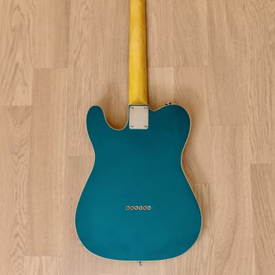 T-Style Partscaster Custom Electric Guitar Ocean Turquoise w/ Fender Licensed Neck, Tweed Case image 3