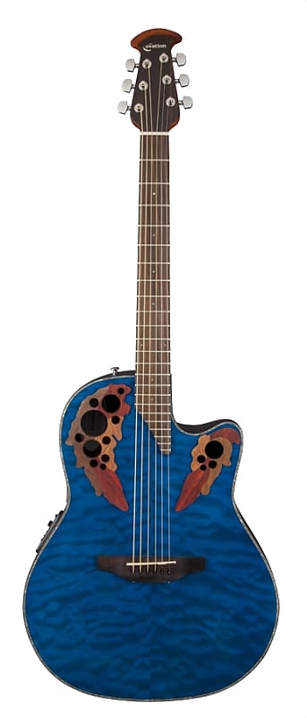 Ovation Celebrity Elite Plus Acoustic-Electric Guitar - Caribbean Blue image 1