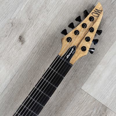 Mayones Duvell BL 7 Guitar, 7-String, Ebony Fretboard, Black Limba Body image 8