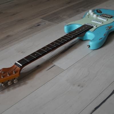 AIO HRS Relic Stratocaster - Sonic Blue image 8