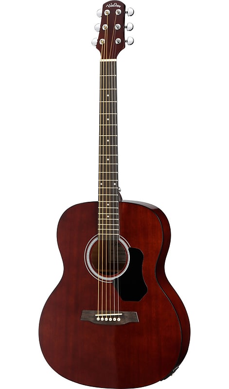 Walden O351E Standard Acoustic Guitar - Orchestra Model All-Mahogany Acoustic-Electric image 1