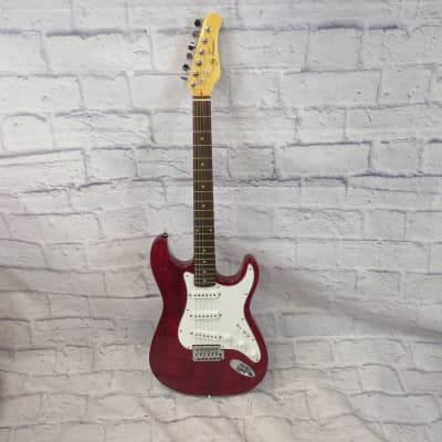 Jay Turser Red Strat Style Electric Guitar image 1