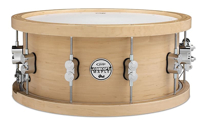 PDP Concept Maple 20-Ply Wood Hoop Snare - 6.5" x 14" image 1