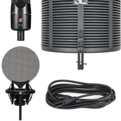 sE Electronics X1 S Mic Vocal Pack w/ RF X plus Shockmount & Cable, X1-S-STUDIO-BUNDLE-U