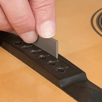 StewMac Saddle Slot Leveling File For Acoustic Guitar Bridges, Fits 3/32" Bridge Slot image 2