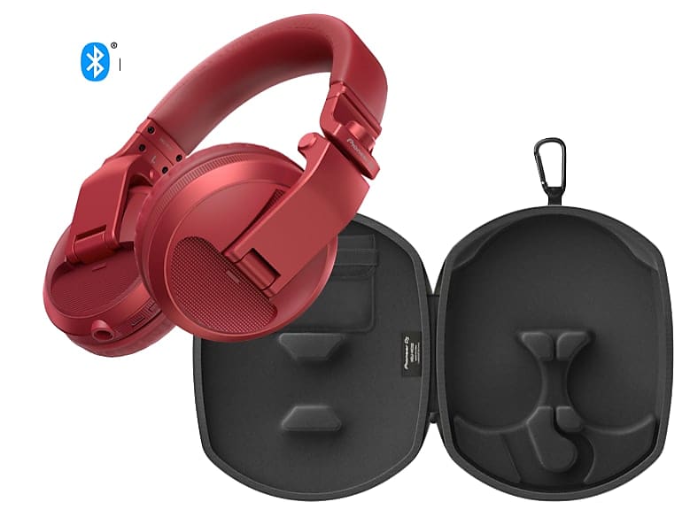 Pioneer DJ HDJ-X5BT-Red Over-ear DJ headphones with | Reverb