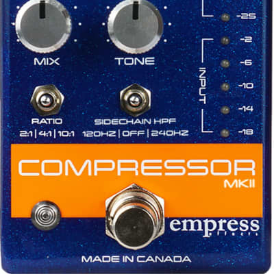 Empress Compressor MKII Guitar Effects Pedal, Blue Sparkle for sale