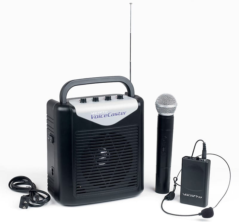 Rechargeable Portable PA System w/ Wireless Mic & Headset