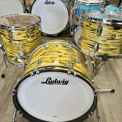 Ludwig Classic Maple Downbeat 3Pc Shell Pack 12/14/20 (Lemon Oyster) image 5