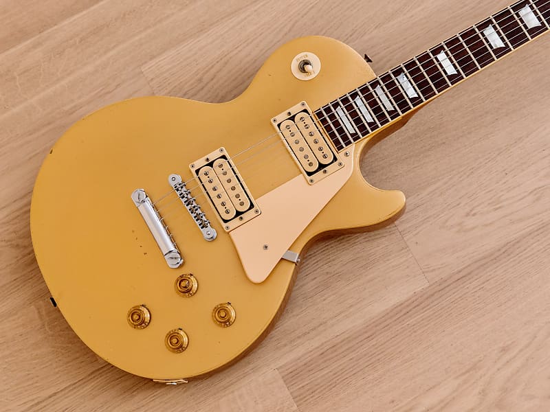 1978 Heerby LS Series Goldtop Standard Vintage Electric Guitar w/ Case & Maxon Pickups, Japan image 1