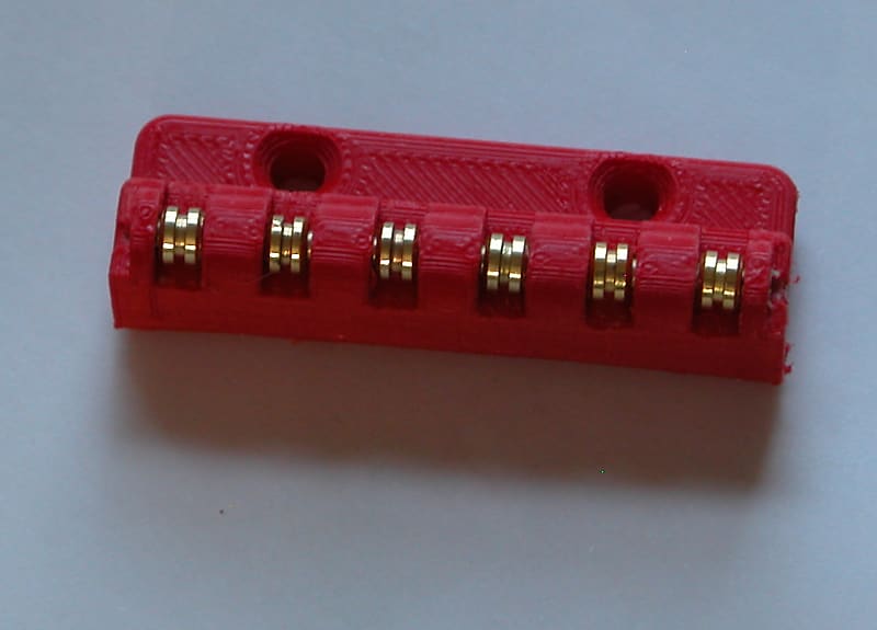 Roller Nut Fits Gretsch 5700 for Palm Pedals Steel Slide Lap Guitar for upgrades & DIY Builds 3D Printed  GeorgeBoards™ FREE Shipping USA Red image 1
