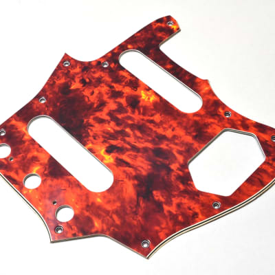 Montreux Torlam 66 Jaguar Pickguard Orange 4 Ply 10 Holes from