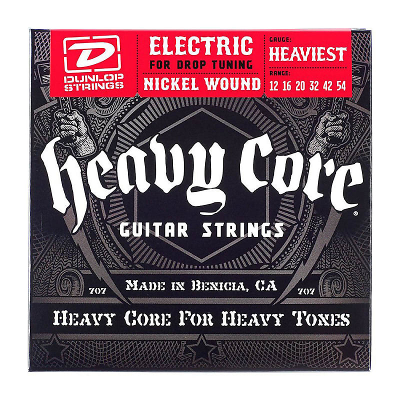 Dunlop DHCN1254 Heaviest Core-6/Set Electric Strings image 1