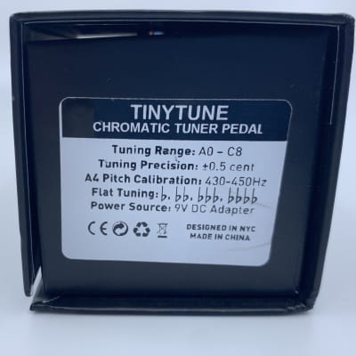 Kliq Tinytune Mini Guitar Tuner Pedal Black/Silver image 5