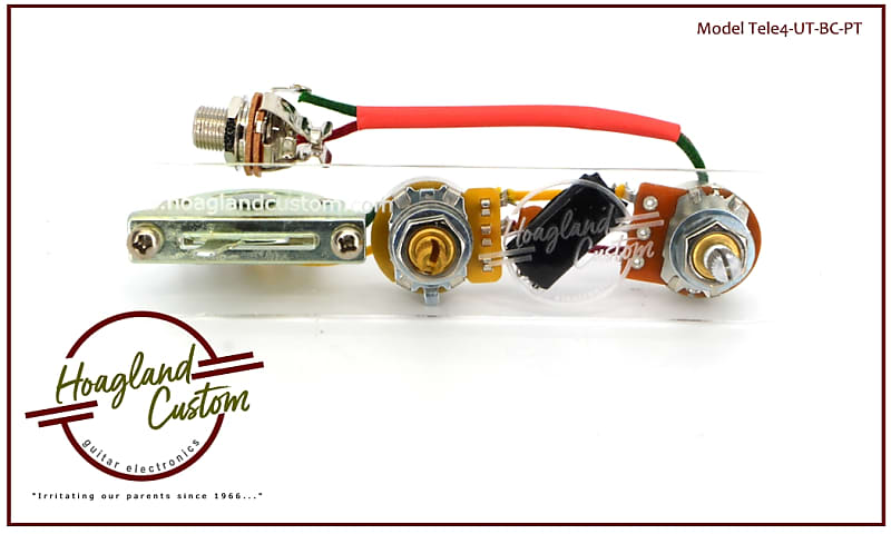 Hoagland Custom "ULTIMATE TWANG" Tele 4-Way Wiring - w/"Black | Reverb