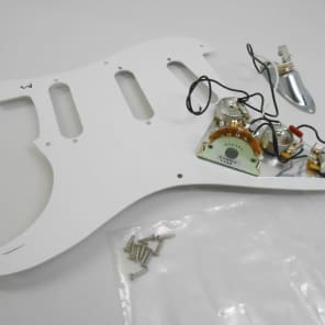 2012 Fender Classic Series '50s Stratocaster 1-Ply Pickguard Volume Tone Output Jack Strat image 5