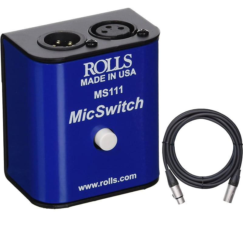 Rolls MS111 Mic Switch On/Off Noisefree Microphone Mute Reverb