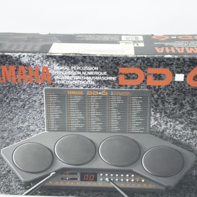 Portable Yamaha DD-6 Electronic Digital Percussion 4 Pad Drum Kit Machine With Box & power supply image 8