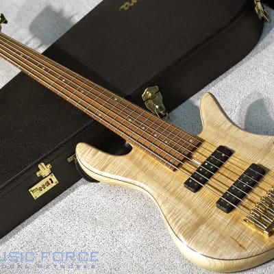 [Used] Fodera  Emperor 6 Standard w/Bi-Color(2-Tone) 5A Flame Maple Top 2015 Natural Satin image 1