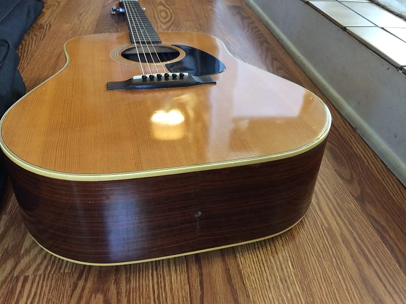 1973 Yamaki Deluxe Folk 118 Dreadnought Acoustic Guitar Daion Japan Vintage  Rosewood Spruce