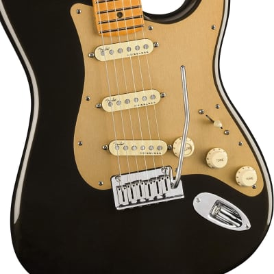 Fender American Ultra Stratocaster®, Maple Fingerboard, Texas Tea W Elite Molded Case image 3