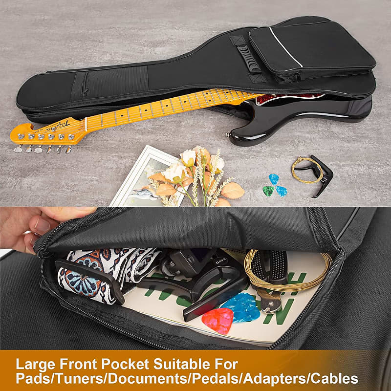 Electric Guitar Bag Backpack Double Adjustable Shoulder Straps