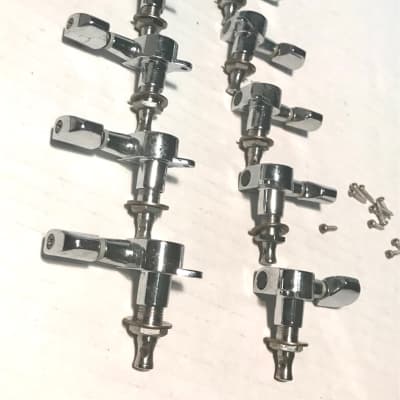 Jin Ho Tuners for 12 String Tuners  Chrome COMPLETE SET WITH SCREWS image 4