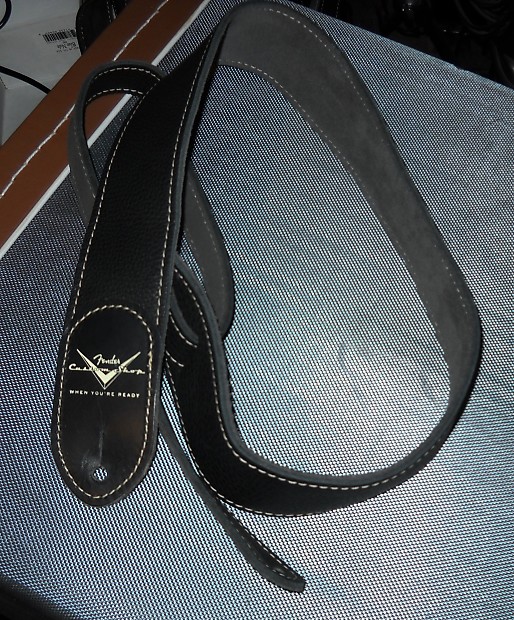 Fender Custom Shop Guitar Strap black Reverb