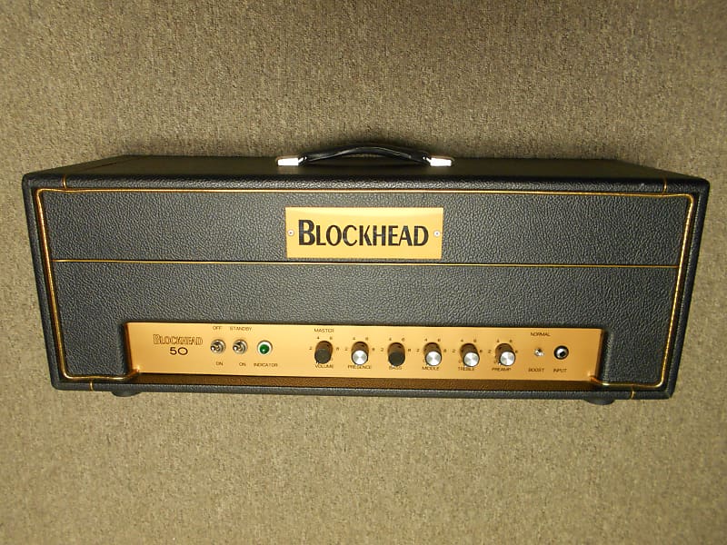 RARE Blockhead Custom 50 Modded Hot Rodded Like Marshall JMP Reverb