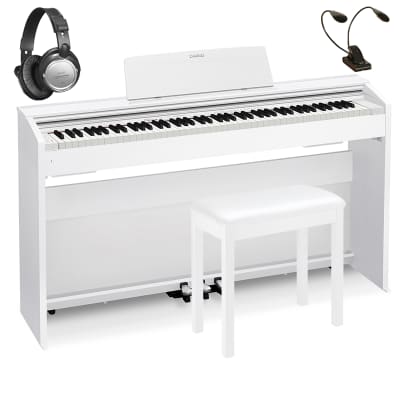 Casio Privia PX-870 Digital Piano - White COMPLETE HOME BUNDLE