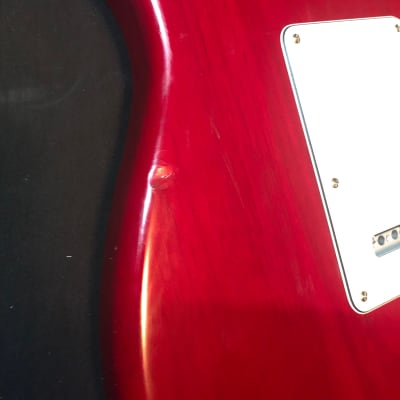 Fender Highway One Stratocaster with Rosewood Fretboard 2007 Midnight Wine Transparent image 10