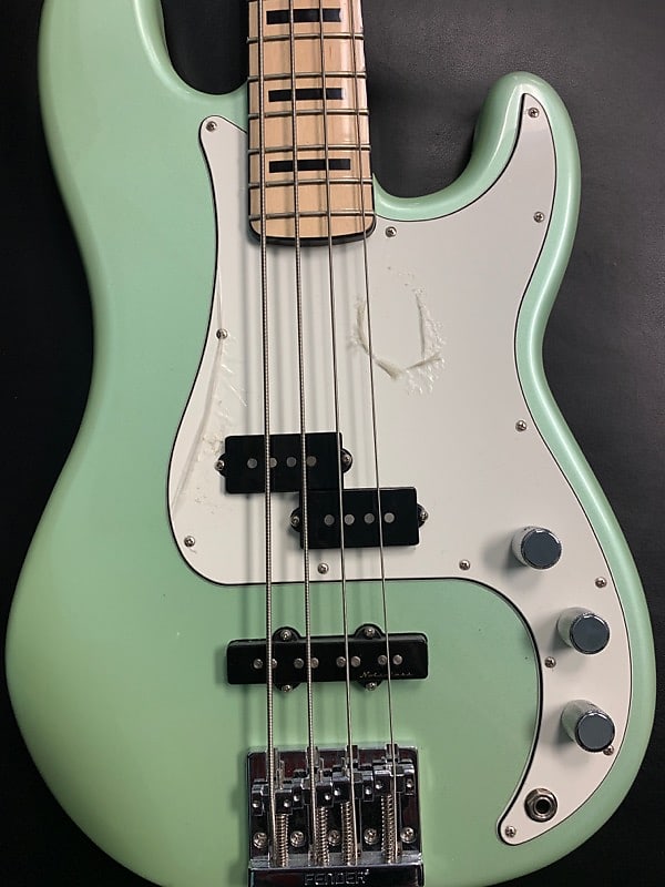 Fender Deluxe Active Precision Bass Special Deluxe Mint Green image 1