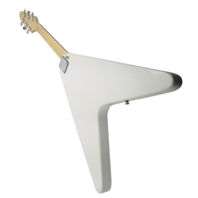 Zenison Full Size Right Handed Flying V Electric 6 String Guitar 2021 White image 5