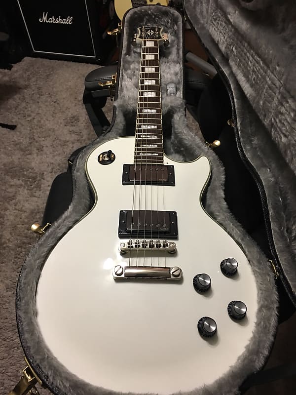 Epiphone Les Paul Custom, Arctic White with James Hetfield