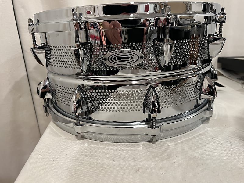 OCDP NAMM show 14×6.5 O.C.D.P Micro Vent over 340vents 14”x6.5” steel snare drum