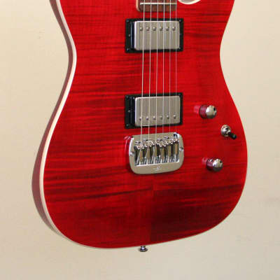 G&L Tribute ASAT Deluxe Carved Top, Transparent Red image 1