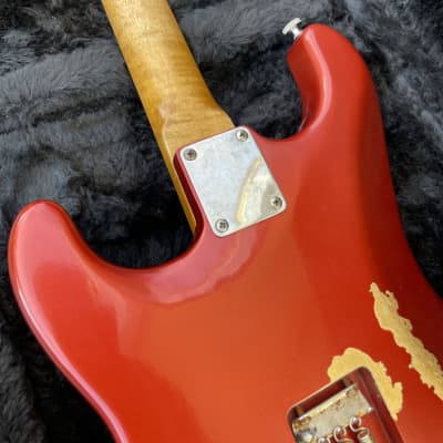 Nick Page Guitars Brazilian Rosewood SoCal  Candy Apple Red over Gold image 8