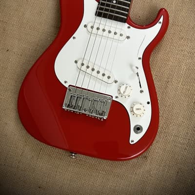 Samick Greg Bennet Malibu Mini Travel - Red | Reverb