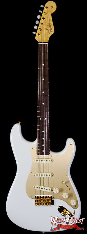Fender Custom Shop Limited Edition 75th Anniversary Stratocaster 5A Birdseye Maple Neck Rosewood Fingerboard NOS Diamond White Pearl image 1