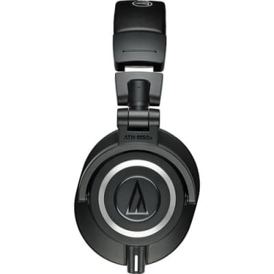Audio-Technica ATH-M50x Professional Studio Monitor Headphones, Black image 4