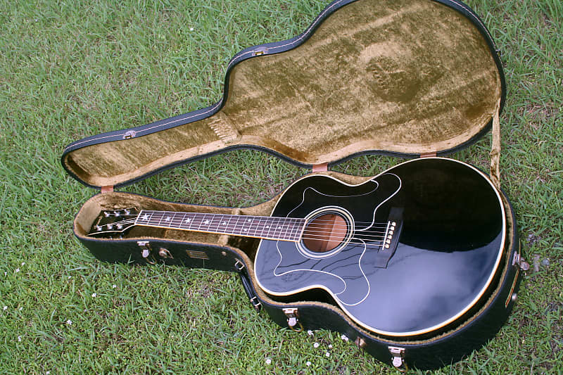 1974 thumb Everly Brothers Jumbo Guitar copy GJ300B by Terada Gakki -  Black+Hard Case | Reverb Hungary