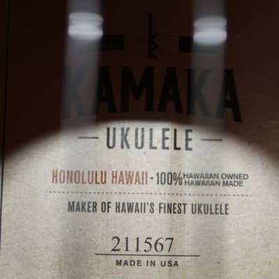 Brand New Kamaka HF-2 DS Spruce Top Deluxe Concert Hawaiian (Hawaii) Ukulele - Koa Wood image 5